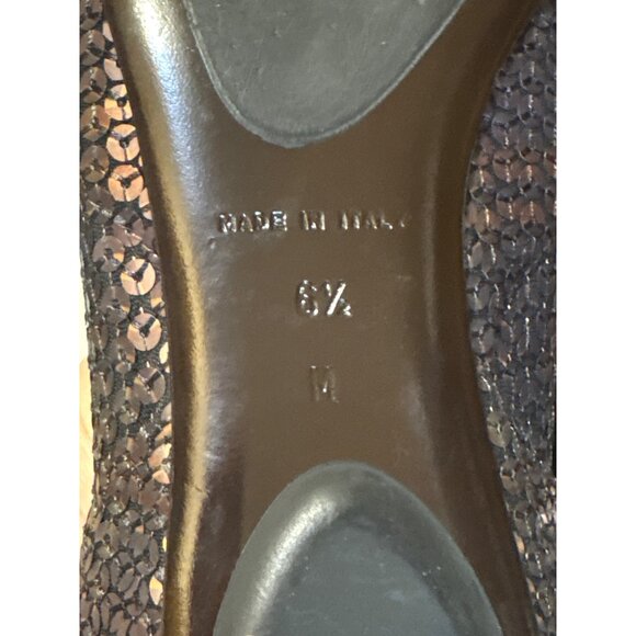 Donald J Pliner Womens 6.5M Leather Sequin Ballet Flats - Picture 7 of 7